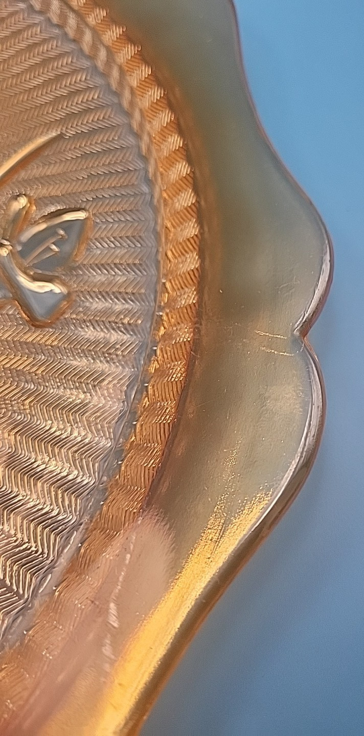 Jeannette Glass Iris Iridescent 12" Sandwich Serving Plate