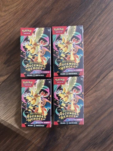 Pokémon TCG: Ascended Heroes Booster Bundle x4 - FAST DISPATCH ✅