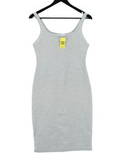 Zara Bodycon Midi Dress L in Grey