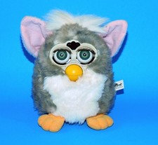 TIGER ELECTRONICS SERIE 70-800 FURBY 1998 FUNZIONANTE GRIGIO E BIANCO!!