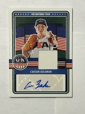 Carson Bolemon 2023 Panini Stars & Stripes USA #ADPS-DM Jersey Patch Relic Auto