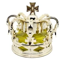NEW King Queen Crown Car Gold 👑  Liquid Air Freshener Decanter for Dashboard 