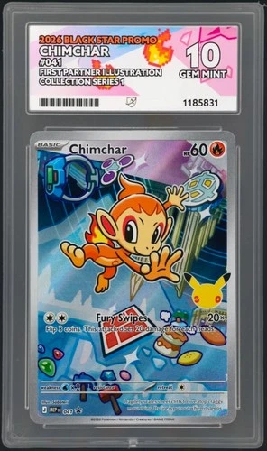 ACE 10 CHIMCHAR First Partner Collection - Pokemon MEP 041 - Series 1