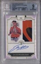 2024 Topps Definitive Rookie Patch Auto Purple Jackson Holliday RC /10 BGS 9