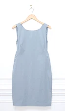Theory Betty 2BV Cauldwell Light Blue A-Line Sheath Dress Knee Length Size 10