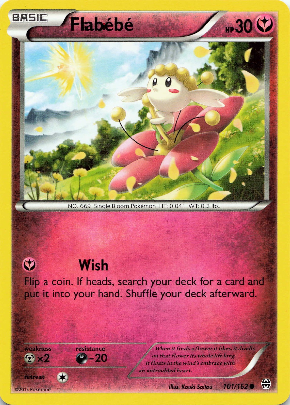 Pokémon TCG Flabebe #101/162 XY - BREAKthrough NM
