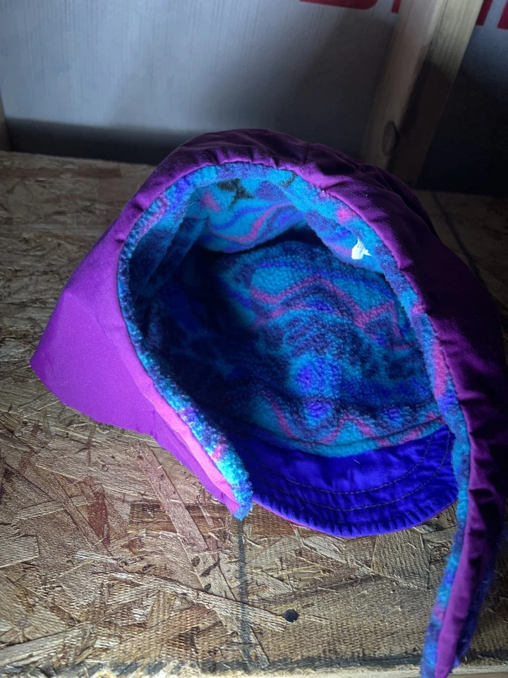 Vintage Columbia Fleece Hat Cap Aztec USA Fish Hike Ski Winter Baseball Hat - Image 2 of 4