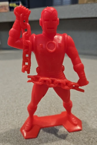 Vintage Marx Iron Man 6 Inch Marvel Action Figure 1967 Red Excellent Condition