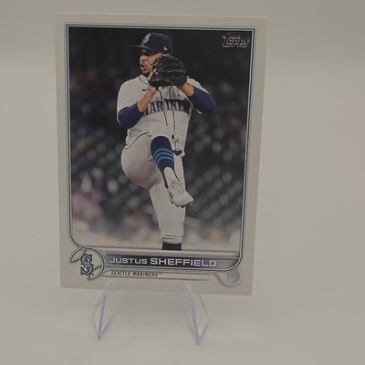 Topps Justus Sheffield Seattle Mariners 2022 Series 2 Advanced Stats #587 /300