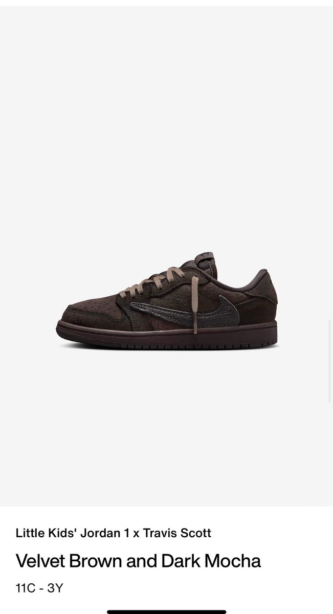 Air Jordan 1 Retro Low X Travis Scott Velvet Brown Dark