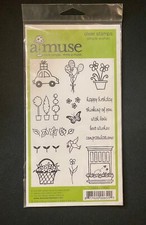 A Muse Simple Wishes 2-WISSM 6.5 x 4.25" Clear Stamp Sets