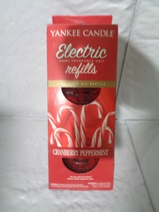 fragrance refills peppermint yankee cranberry candle electric unit