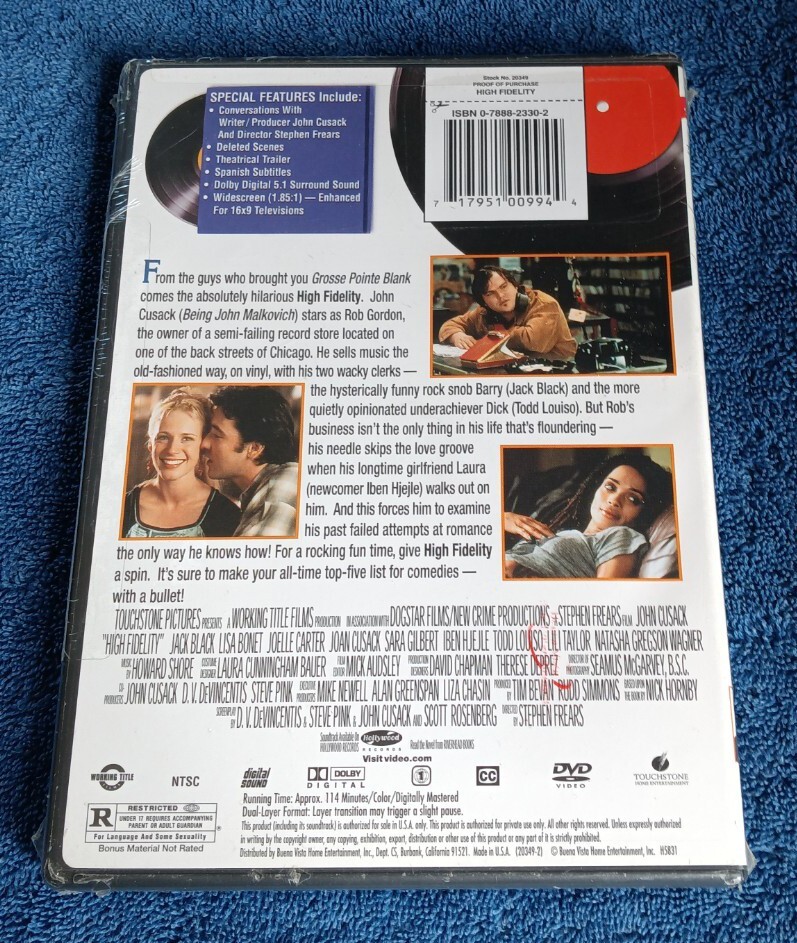 ハイ・フィデリティ DVD Amazon.com: HIGH FIDELITY (2000) : John Cusack, Iben Hjejle