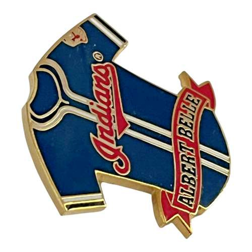 Vintage Albert Belle Cleveland Baseball Jersey Lapel Hat Pin Limited Edition - Picture 8 of 9