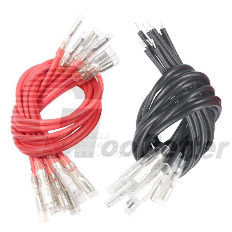 Quick Disconnect Spade Connectors 22-18 AWG 100-Pack Red Quick Disconnect Spade Connectors - 22-18 AWG, .110", Vinyl, Made In USA Quick Disconnect Wire Connectors - Foto 8