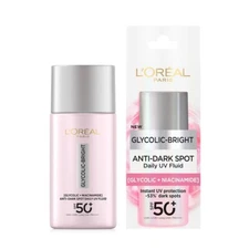 L'Oreal Glycolic-Bright Anti-Dark Spot Daily UV Fluid SPF50+ Sunscreen Glow 50ml