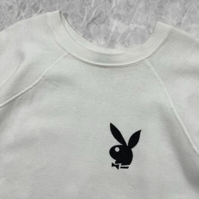 VTG 70s 80s PLAYBOY CHAMPION CREWNECK SWEATSHIRT SIZE XL MADE IN