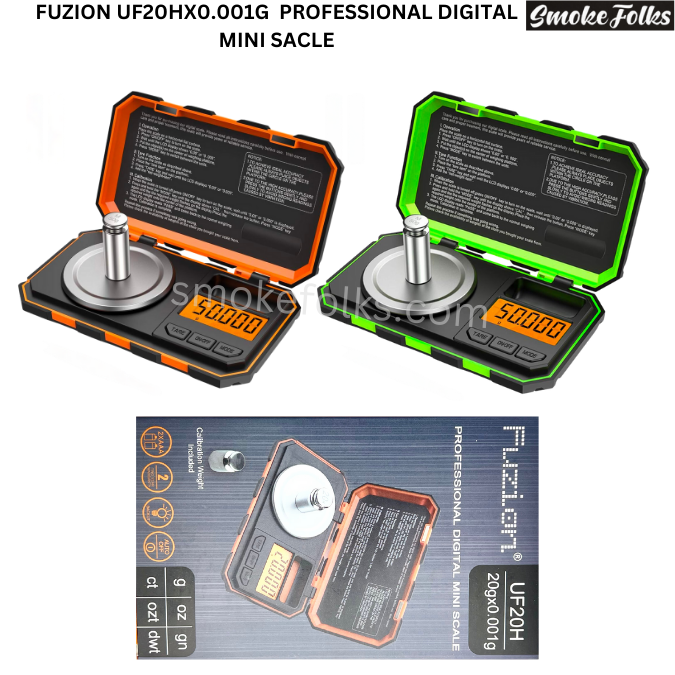 Fuzion Digital Pocket Scale, Fuzion UF20H, 6 Units Conversion Mini with LCD Tare