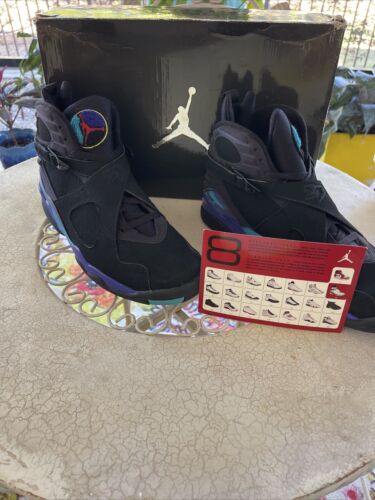 07 NIKE AIR JORDAN VIII 8 RETRO AQUA BLACK CONCORD AQUATONE GRAPE