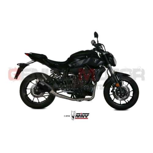MIVV GP PRO Black Tall Full Exhaust Tube for Yamaha Mt-07 2014 > 2020 - Picture 1 of 5