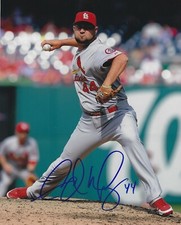 Signed 8x10 EDWARD MUJICA Autographed St Louis Cardinals photo- COA 