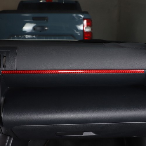 Red Carbon Fiber Dashboard Strip Cover Molding Trim For Toyota86 Subaru BRZ 2022 - Picture 7 of 10
