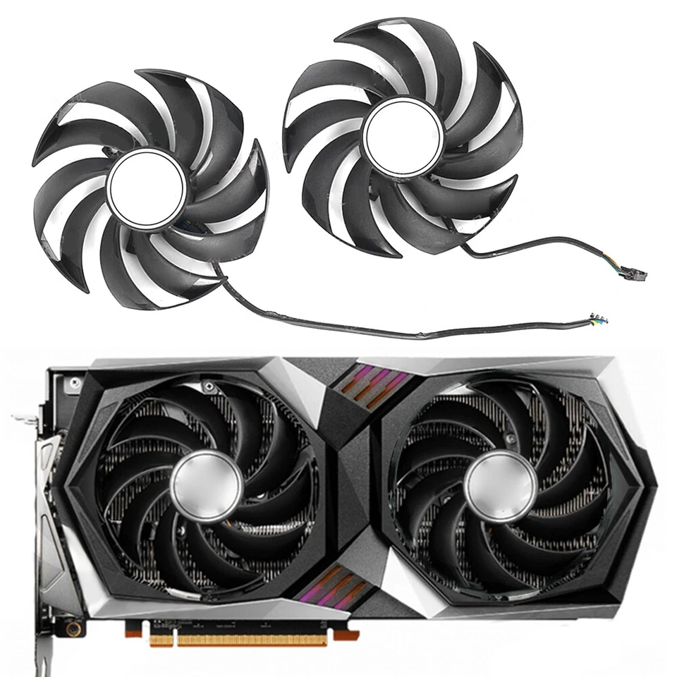 Graphics Card Cooling Fan For MSI GeForce RTX3060 3060Ti RX6700 6600XT Gaming X - Image 2 of 4