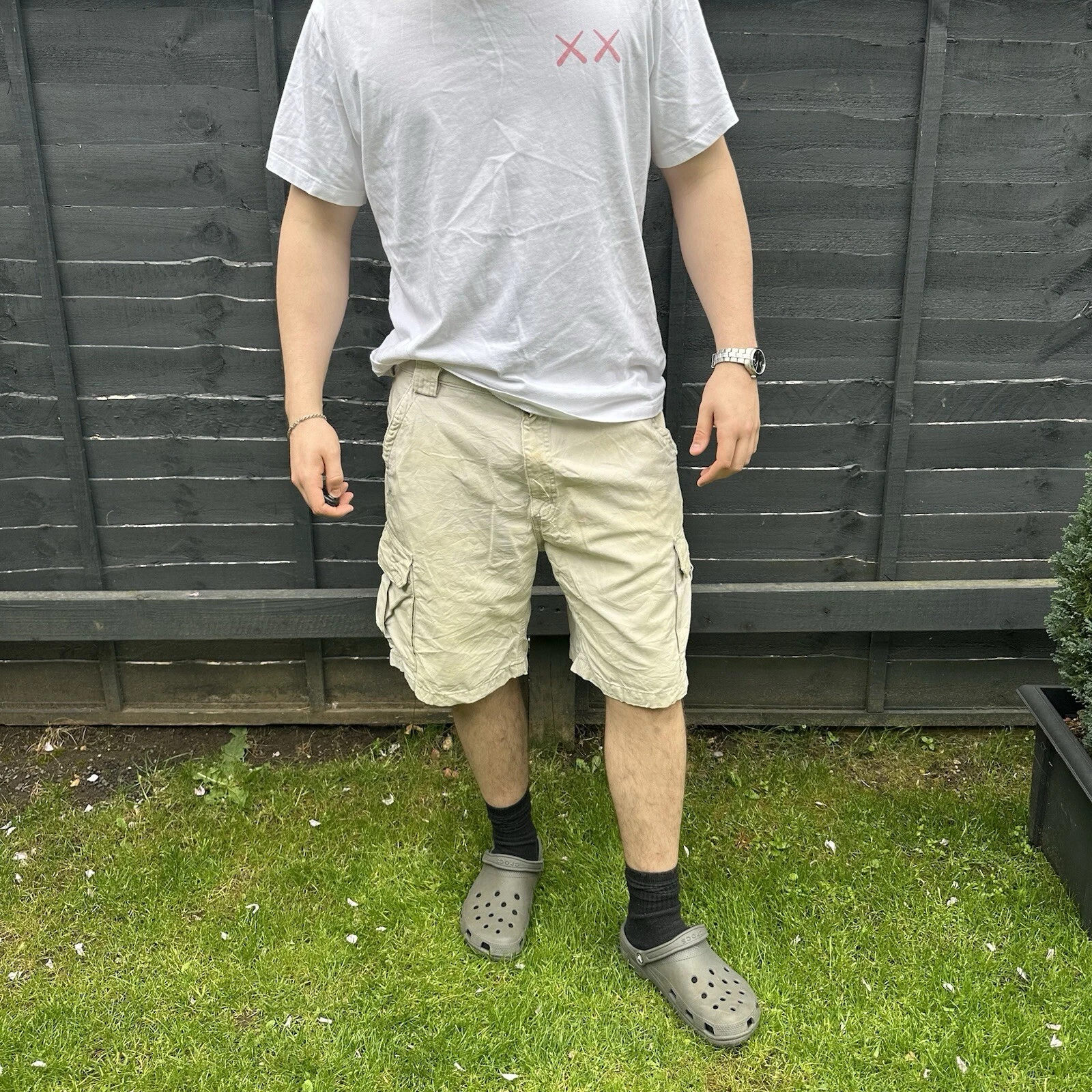 White Carhartt Cargo shorts W40