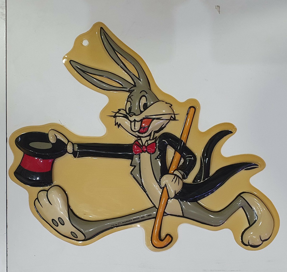 USA　ヴィンテージ　 バーウッド 　アニマルサーカストレイン ウォールデコ Vintage 1990 LOONEY TUNES BUGS BUNNY plastic wall hook as found at
