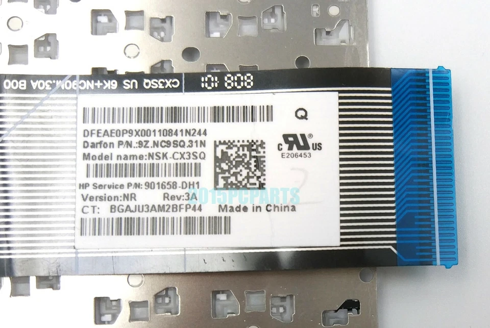 New HP Stream 14-AX 14-AX020CA 14-AX030WM 14-AX100 Keyboard US White - Image 4 of 4