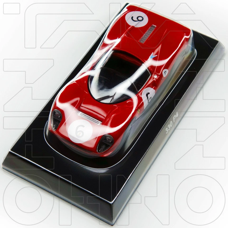 FERRARI 330 P4 #6 MINICAR COLLECTION 7 NEO KYOSHO 1:64 RED ford v vs NEW NO BOX - Image 3 of 4