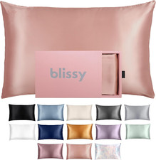 Luxurious 100 Mulberry Silk Pillowcase - King Size, Rose Gold, Hidden Zipper