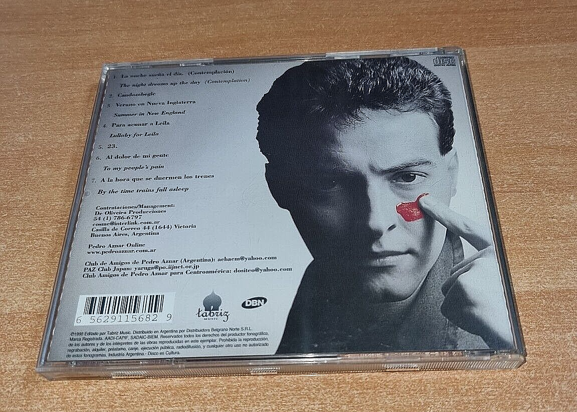 PEDRO AZNAR Contemplacion ULTRA RARE CD MADE IN ARGENTINA PAT
