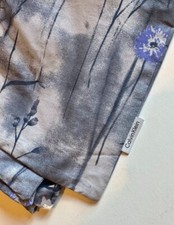 CALVIN KLEIN QUEEN DUVET COVER SET 2 STANDARD SHAM CORNFLOWER FLOWER DUSTY BLUE