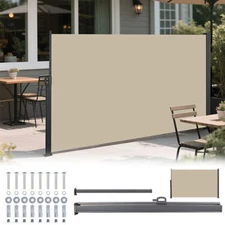 Retractable Side Awning Privacy Screen Outdoor Patio Divider Waterproof Shade US