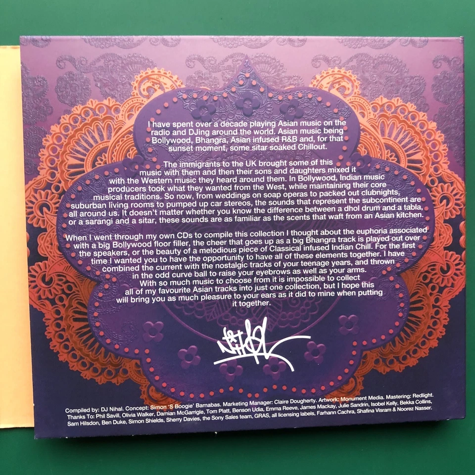 DJ Nihal ASIAN COLLECTION Bollywood Dub Trip Hop Bhangra Downtempo 3x CD Digipak - Image 3 of 4