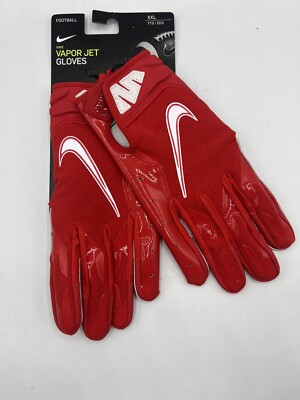 Nike Vapor Jet 5.0 Football Receiver Gloves Size 2XL XXL Red