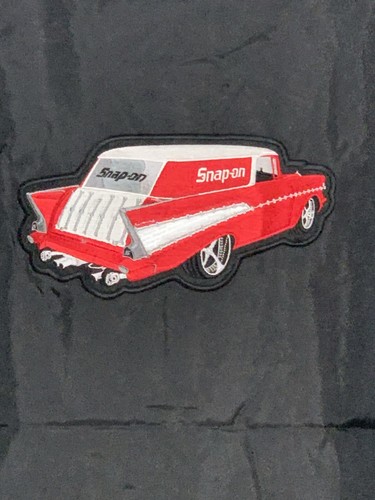 Snap On Tools Lightweight Jacket Size L 1957 Chevy Glomad Black Embroidered - Picture 3 of 8