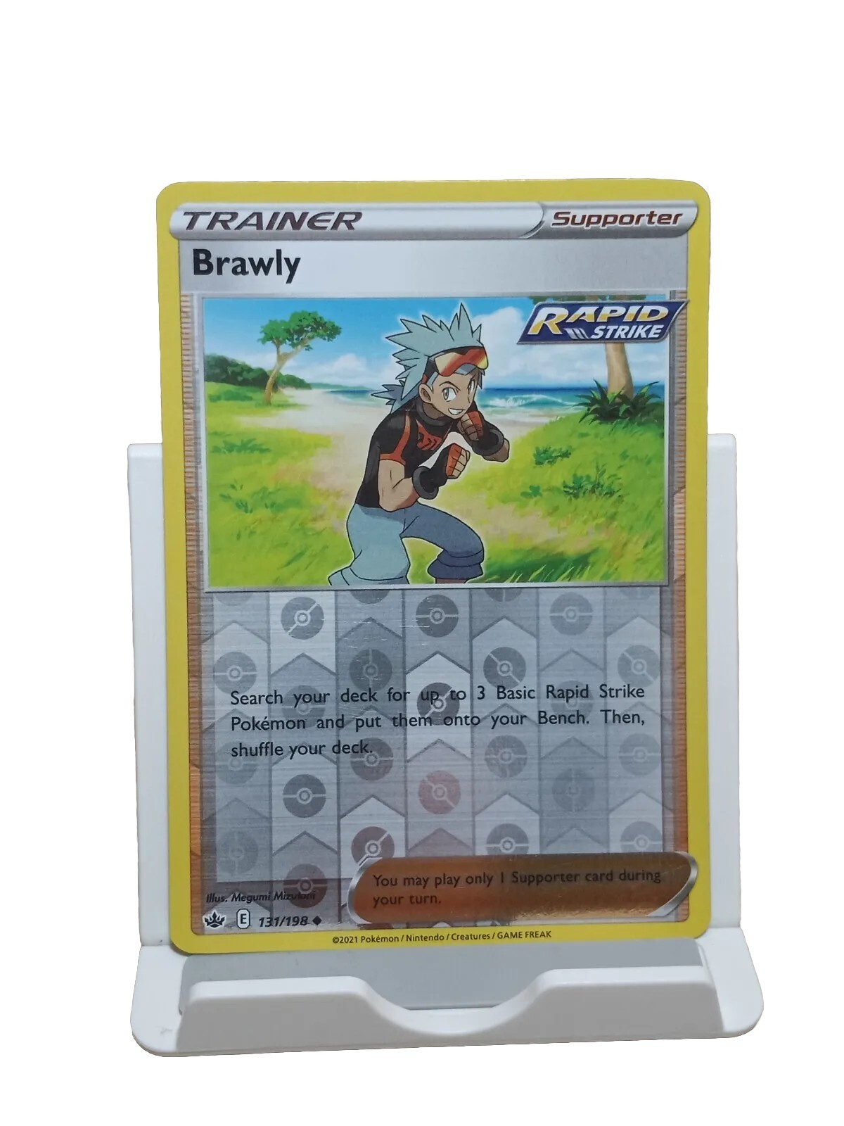 Brawly 131/198 Reverse Holo Chilling Reign Pokemon TCG Card