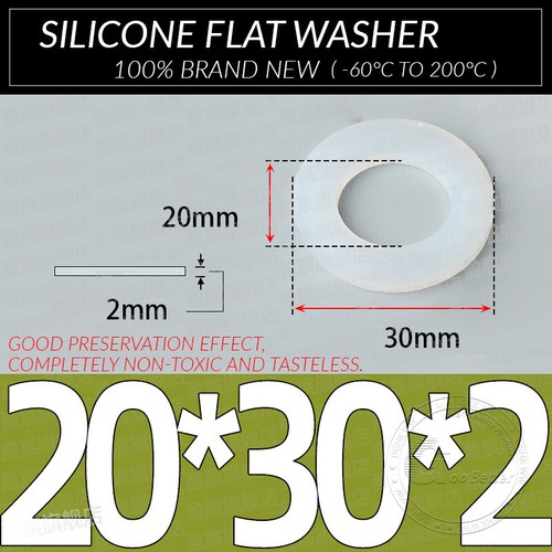 Flachdichtung Silikon Gummi-dichtung Schnurstärke 2MM Flach Dichtung Fittinge - Bild 115 von 117