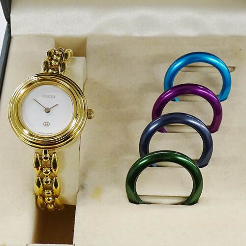 GUCCI Watch Ladies Change Bezel Quartz 