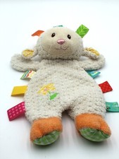 Mary Meyer Baby Taggies Sherbet Lamb Lovey Stuffed Plush Soft Baby Toy 12 Inches