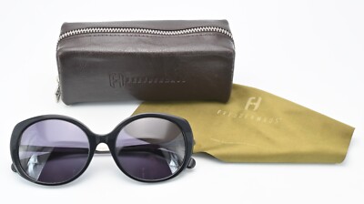FHONE Sonnenbrille GIGI ONYX Rund Glanz Schwarz Audrey Style Titan Freudenhaus M
