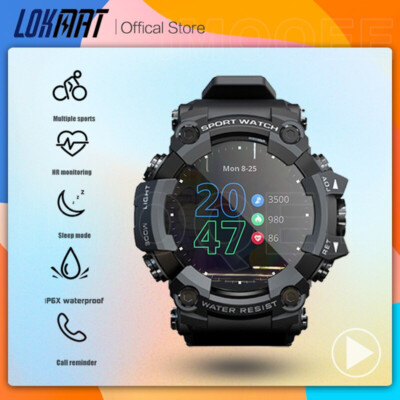 Full Touch Screen Fitness Tracker Men Heart Rate Monitor Smart