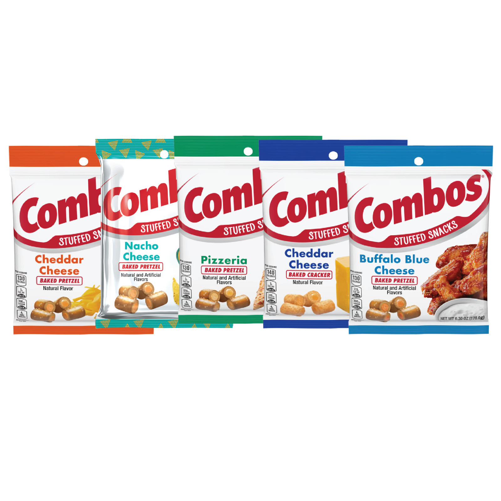 Разнообразные закуски с начинкой из печеных крендельков и крекеров | 6,3 унции | Смешивайте и сочетайте по вкусу