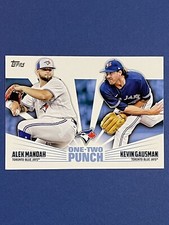 2023 Topps Series 1 One-Two Punch Alek Manoah/Kevin Gausman #12P-9 Blue Jays