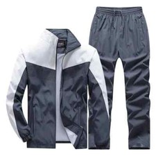 Men Sportswear Tracksuit Suit Sweatsuit 2 Pcs Jacket Pants Male Jogging Clothing