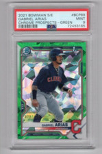 2021 Bowman 1st Sapphire Gabriel Arias GREEN REFRACTOR /125 PSA 9
