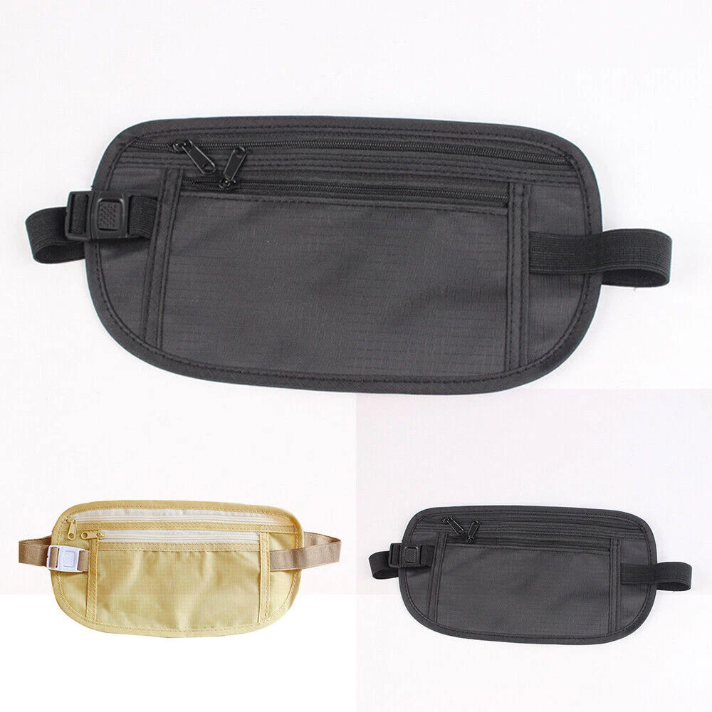 Discreet Money Bag Waist Belt Travel Bum Bag Fanny Pack Pouch