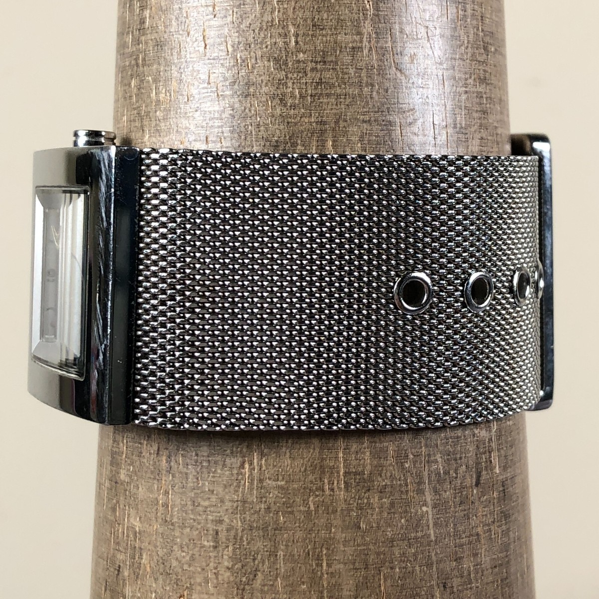 DKNY NY 3356 Solid Stainless Steel Mesh Band Black Face  display picture 3